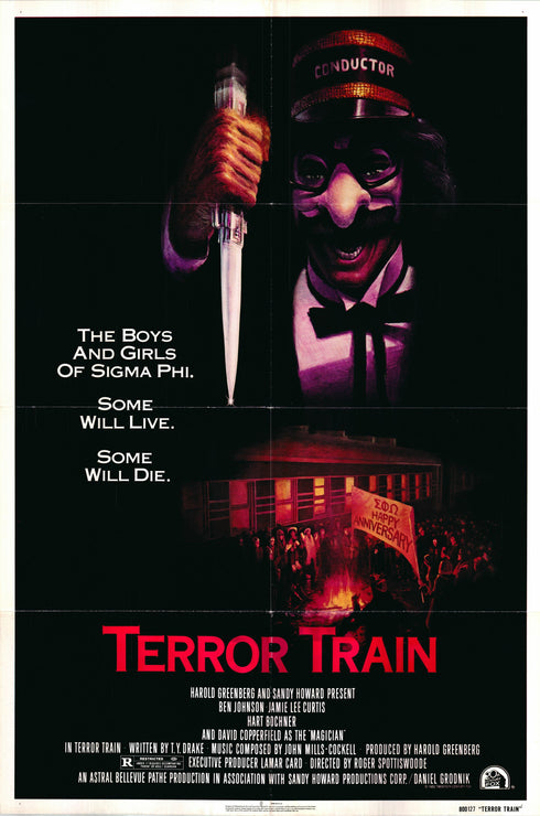 terror train 1980 one sheet poster folded